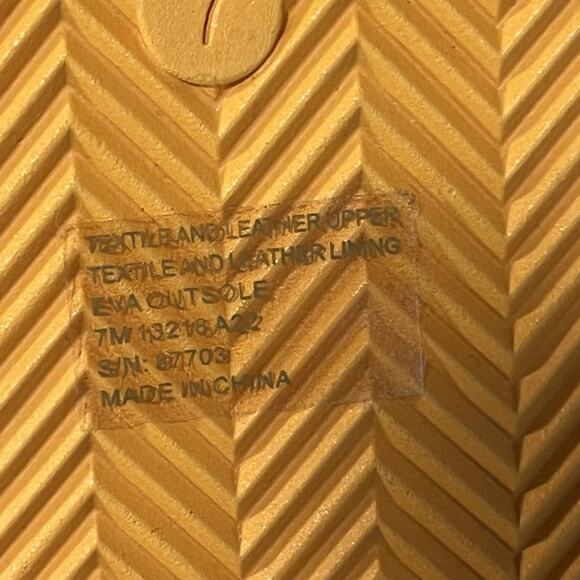 Tory Burch The Yo-Yo Squash Orange Flip-Flops Sandals Size 7 Women’s - Picture 8 of 10